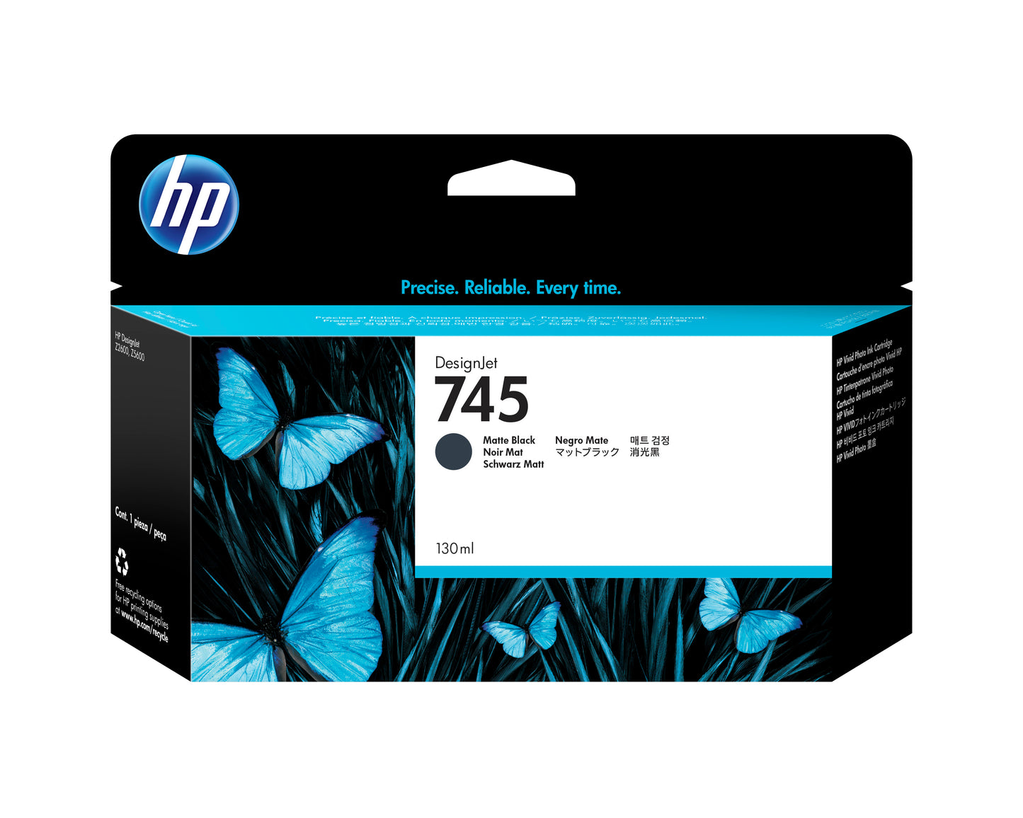 Tinta HP LF 745 Negro Mate 130ML