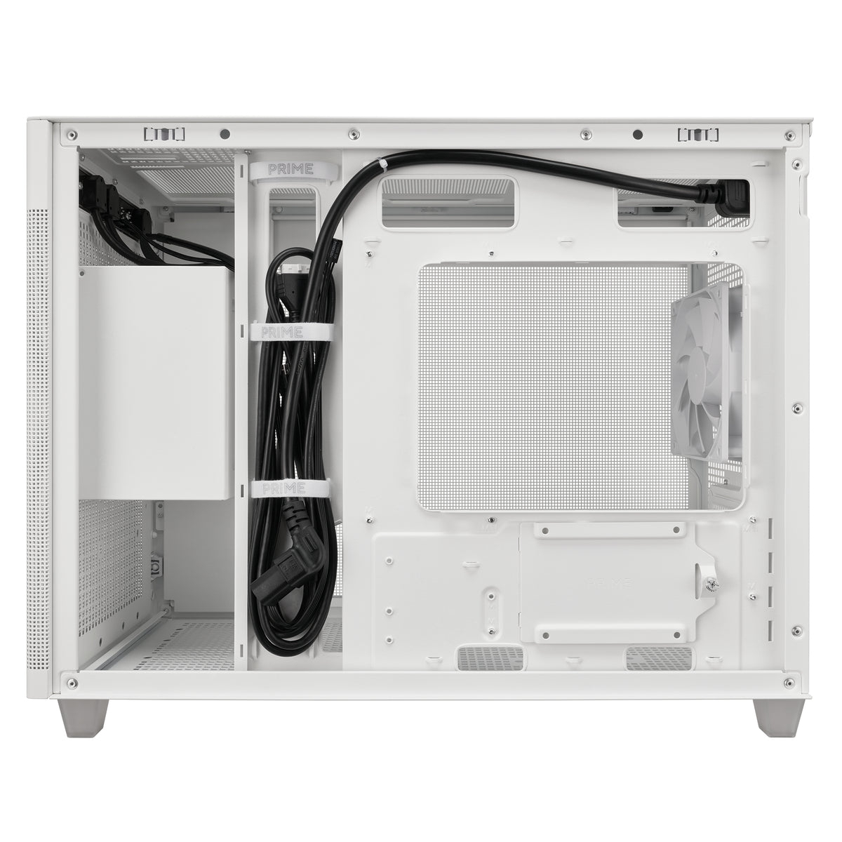 Gabinete Asus Prime AP201 White Paneles de Malla Micro ATX Blanco
