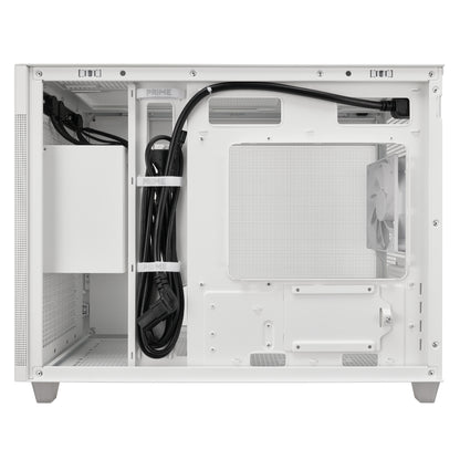 Gabinete Asus Prime AP201 White Paneles de Malla Micro ATX Blanco