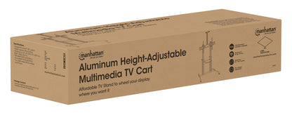 Manhattan 462563 soporte para TV 2.54 m (100") Negro, Plata