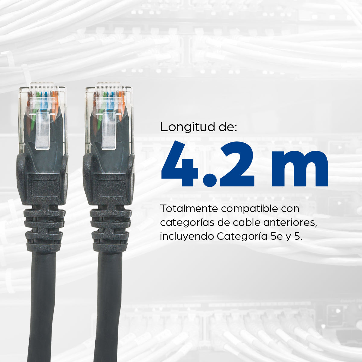 CABLE INTELLINET PATCH CAT 6  5.0M(16.4F) UTP NEGRO