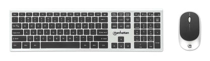 Teclado y Mouse Manhattan Optico Inalambrico 2.4G Negro combo