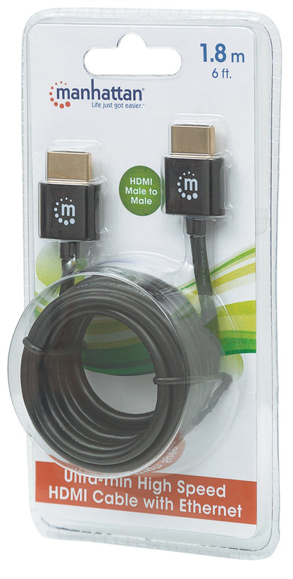 Manhattan 394369 cable HDMI 1.8 m HDMI Tipo A (Estándar) Negro