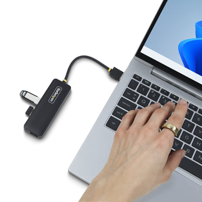 StarTech.com H5A4A-USB-HUB nodo concentrador USB 3.2 Gen 1 (3.1 Gen 1) Type-A 5000 Mbit/s Negro