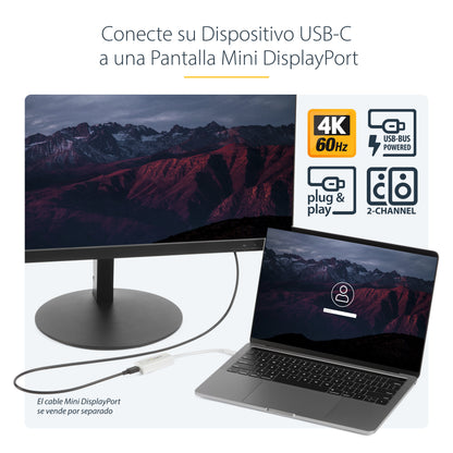 StarTech.com CDP2MDP adaptador gráfico USB 3840 x 2160 Pixeles