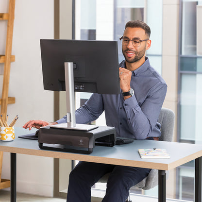 Soporte Fellowes para Monitor Breyta Color Negro con Altura Ajustable