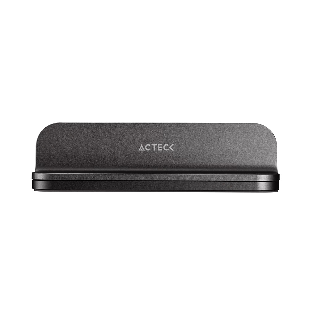 Base Soporte para Laptop Acteck Vault Stow BN430 soporte Vertical de Aluminio Soporta 5 kg y Ajustable 45mm Color Negro