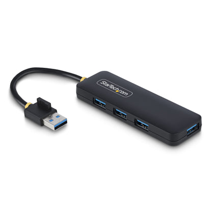 StarTech.com H5A4A-USB-HUB nodo concentrador USB 3.2 Gen 1 (3.1 Gen 1) Type-A 5000 Mbit/s Negro