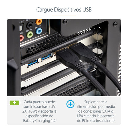 StarTech.com P5Q4A-USB-CARD tarjeta o adaptador de interfaz USB 3.2 Gen 1 (3.1 Gen 1)