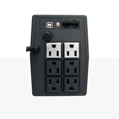 UPS Vica Ópima 800 800VA 480W 6 NEMA 5-15R 2 Reguladas Y 4 Respaldadas 3 Años WTY