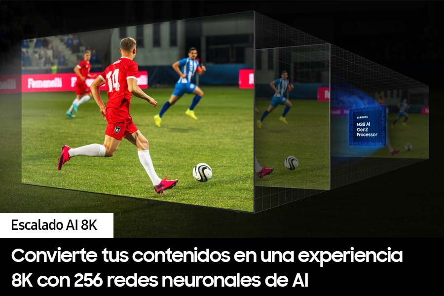 Televisor Samsung 75" QN800D Neo QLed Procesador NQ8 AI Gen2 8K  Resolucion 7680x4320