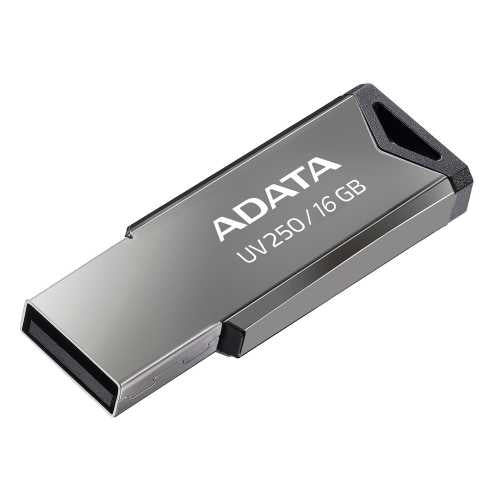 Memoria USB Adata 16 GB UV250 Metálica V2.0 Color Negro-Plata