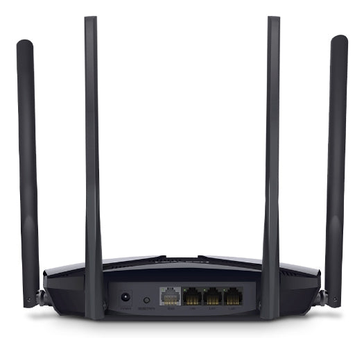 Mercusys MR80X router inalámbrico Gigabit Ethernet Doble banda (2,4 GHz / 5 GHz) Negro