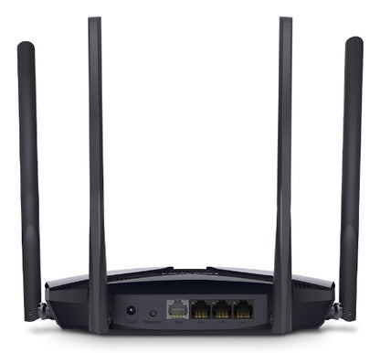 Mercusys MR80X router inalámbrico Gigabit Ethernet Doble banda (2,4 GHz / 5 GHz) Negro