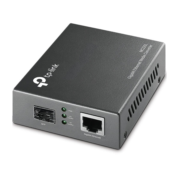 TP-Link Omada MC220L convertidor de red 1000 Mbit/s Multimodo, Modo único Negro