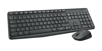 Kit Teclado y Mouse Logitech MK235 Inalámbrico USB Color Negro