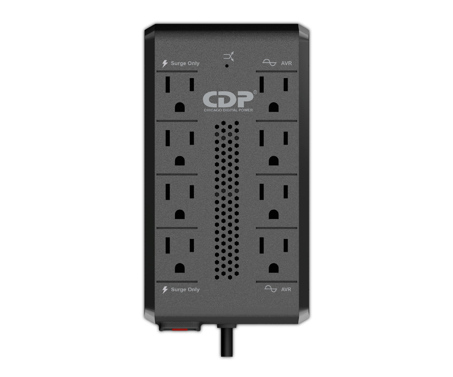 CDP RAVR1408 regulador de voltaje 8 salidas AC 85 V Negro