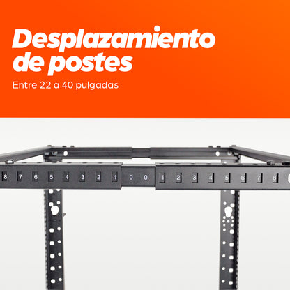 Intellinet 714242 armario rack 26U Rack o bastidor independiente Negro