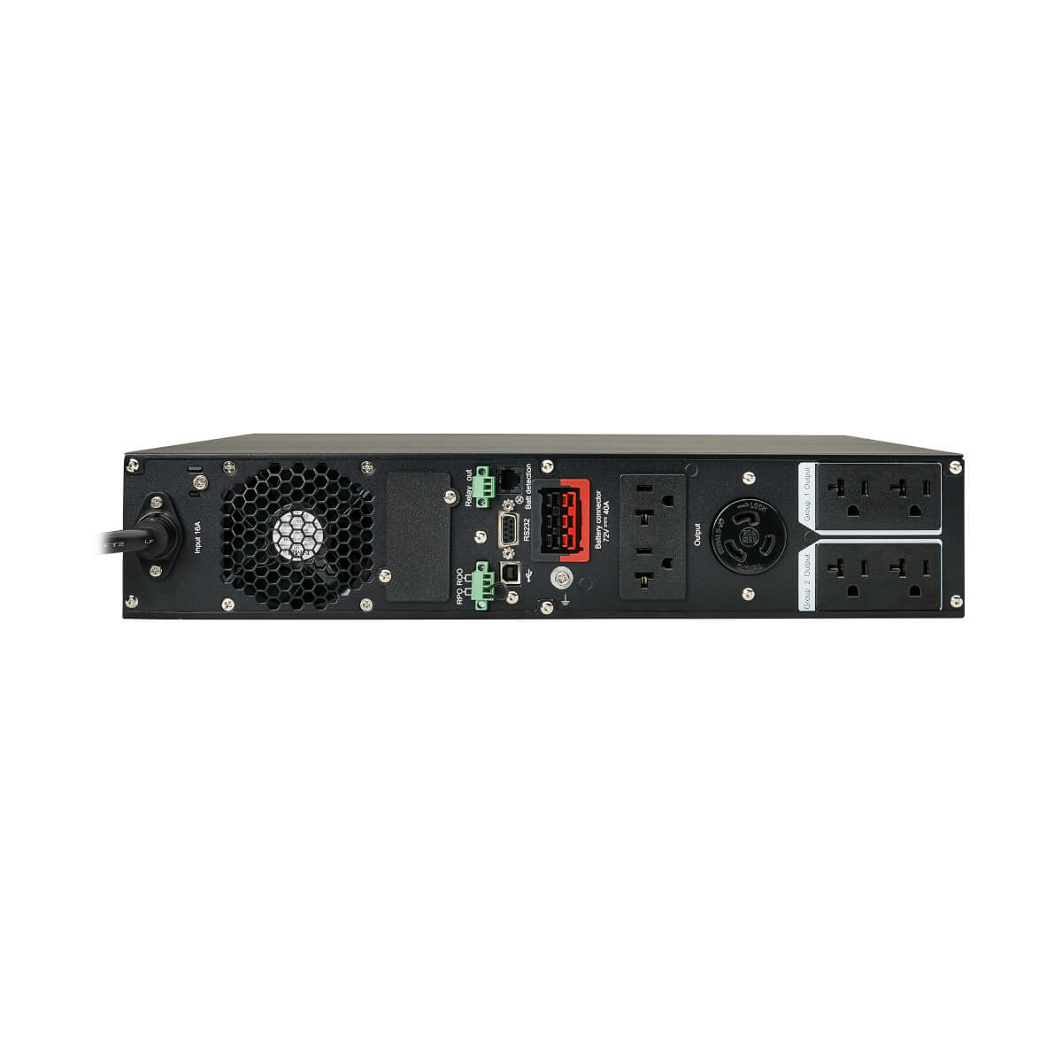 Tripp Lite SU2200RTXLCD2U sistema de alimentación ininterrumpida (UPS) Doble conversión (en línea) 2.2 kVA 7 salidas AC