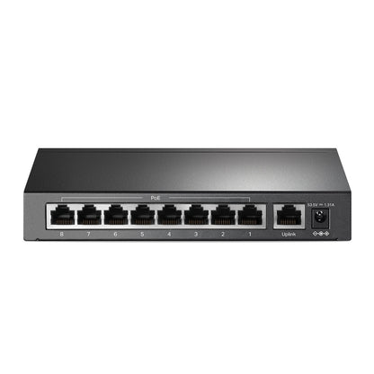 Switch TP-Link 9-Port 10/100 Mbps Desktop Switch with 8-Port PoE 8× 10/100 Mbps PoE Ports 1× 10/100 Mbps Non-PoE Ports