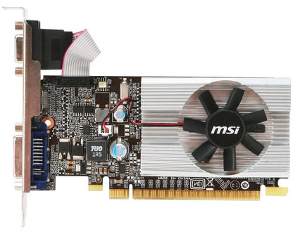 Tarjeta de Video GeForce MSI N210 1GB Single Fan DDR3 PCIe 2.0 64 bits 1xHDMI 1xD-Sub 1-DVI