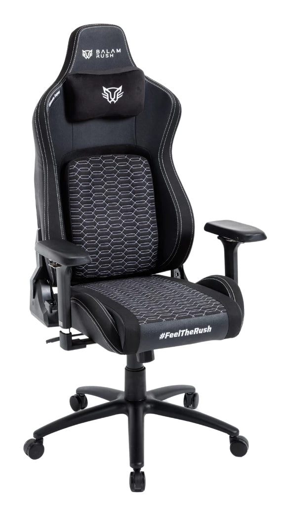 Silla Gamer Balam Rush Ultimate U5 PU+Alcantara Clase 4 Soporta 150kg 135° Reposabrazos 4D Cojines