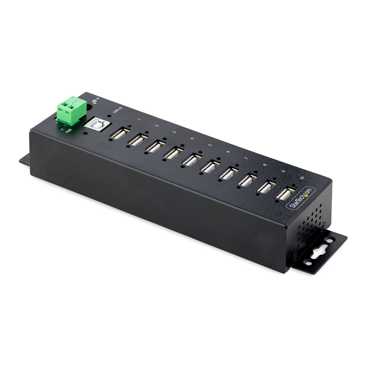 StarTech.com USB210AIND-USB-A-HUB nodo concentrador USB 2.0 Type-B 480 Mbit/s Negro