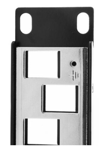 Panel de Conexión Red Nexxt Solutions para Rack Cat6A 24 Puertos Modular Blindado para S/FTP 1U Esmalte Negro