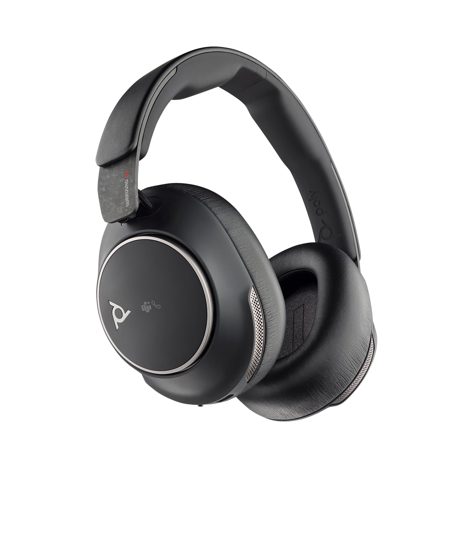 HP Poly Voyager Surround 80 UC USB-C Headset +USB-C/A Adapter Inalámbrico Diadema Música/cotidiano USB Tipo C Bluetooth Negro