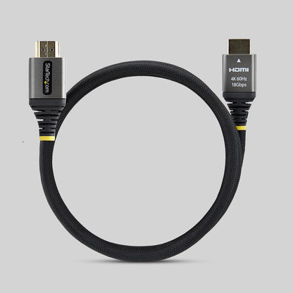 StarTech.com HDMI2-FLEX-4K60-2M cable HDMI HDMI Tipo A (Estándar) Negro, Plata