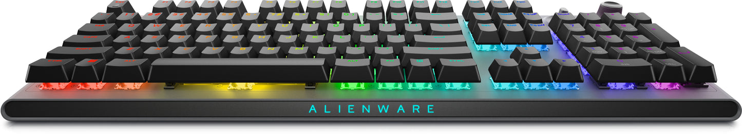 Alienware AW920K teclado Juego USB + RF Wireless + Bluetooth QWERTY Inglés de EE.UU. Gris