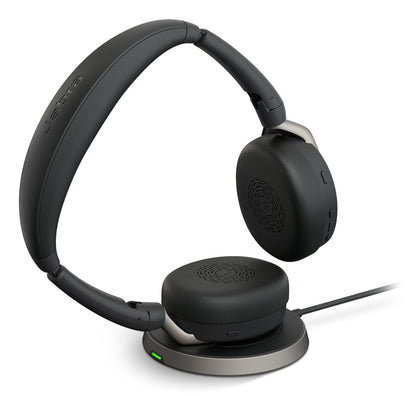 Jabra Evolve2 65 Flex Auriculares Inalámbrico Diadema Oficina/Centro de llamadas USB tipo A Bluetooth Base de carga