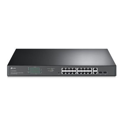 TP-Link TL-SG1218MPE dispositivo de redes Gestionado L2 Gigabit Ethernet (10/100/1000) Energía sobre Ethernet (PoE) 1U Negro