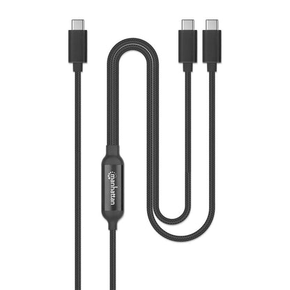 Manhattan 355810 cable USB 2 m USB C 2 x USB C 100 W Negro