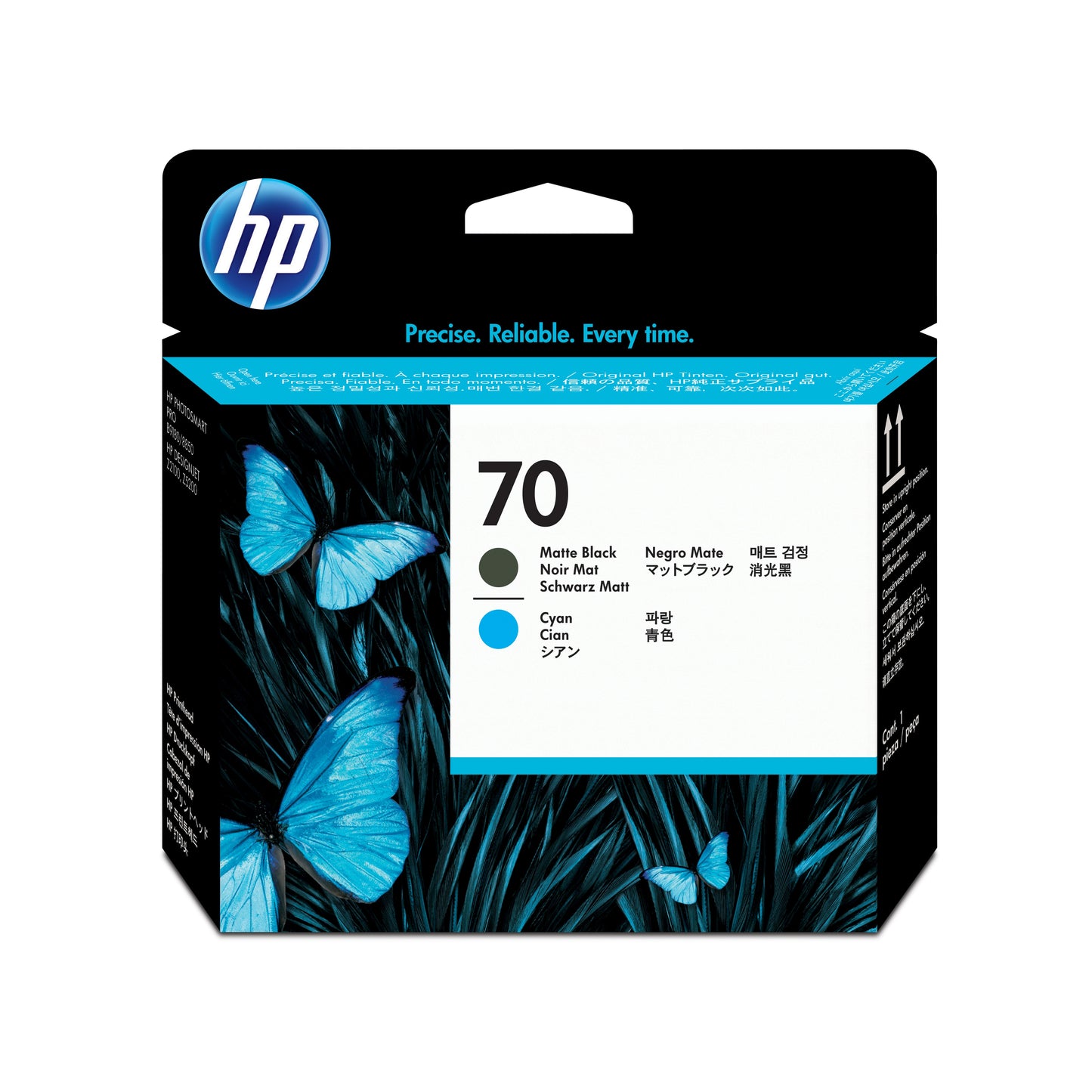 Cabezal HP LF de Impresión 70 Color Negro Mate-Cian
