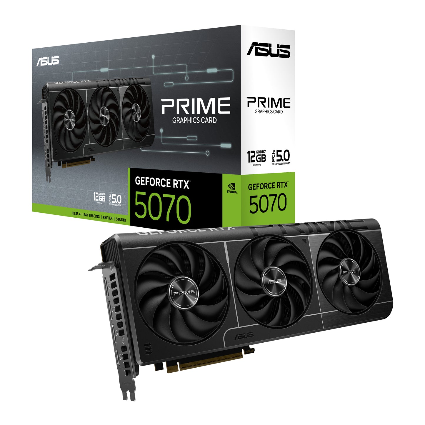 Tarjeta de Video ASUS NVIDIA GeForce RTX 5070 OC 12GB 192-bit GDDR7 PCI Express 5.0