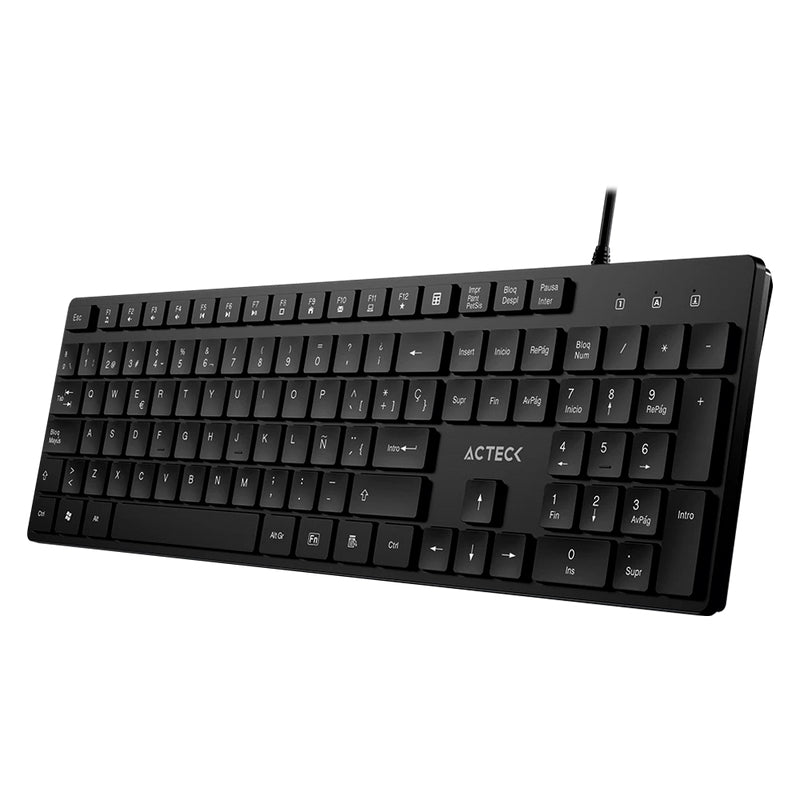 Acteck Vantage Aero TA545 teclado Universal USB Español Negro