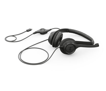 Logitech 981-001575 audífono y auriculare Auriculares Alámbrico Diadema Llamadas/Música USB Tipo C Negro