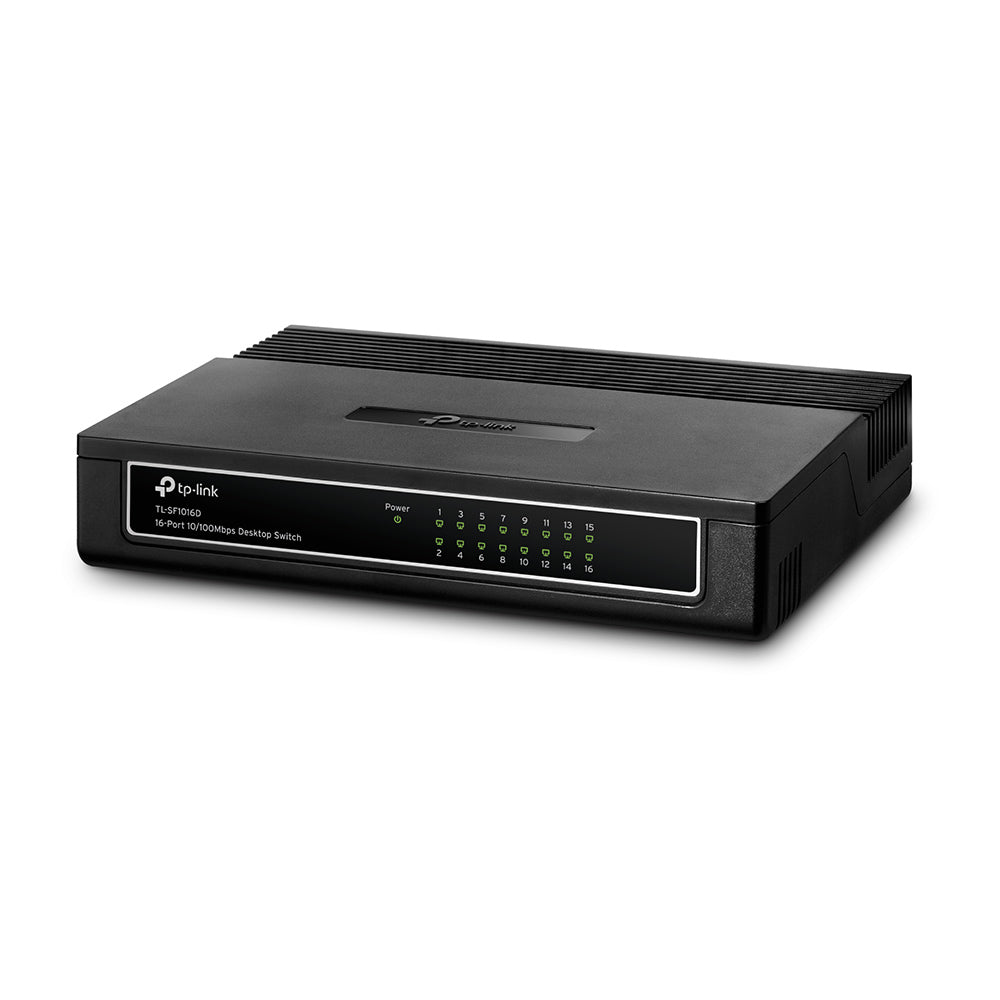 TP-Link TL-SF1016D dispositivo de redes Fast Ethernet (10/100) Negro