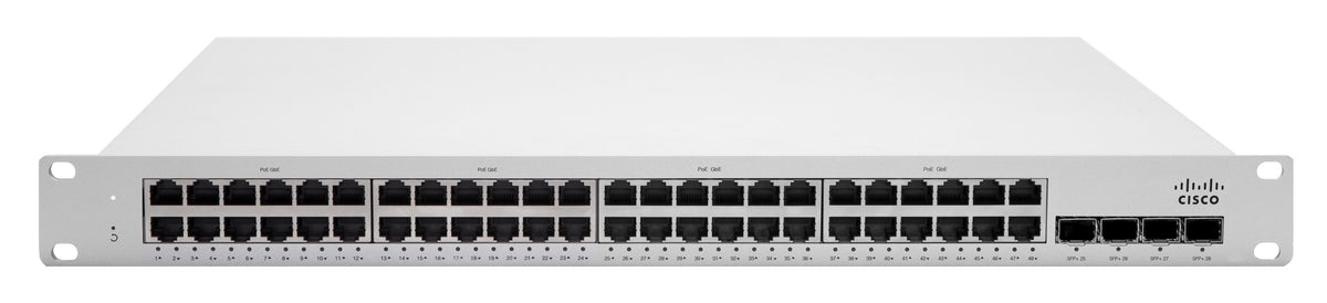 Cisco Meraki MS225-48FP Gestionado L2 Gigabit Ethernet (10/100/1000) Energía sobre Ethernet (PoE) 1U Gris