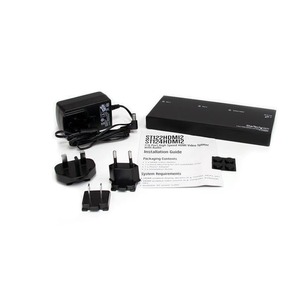 StarTech.com ST122HDMI2 divisor de vídeo 2x HDMI