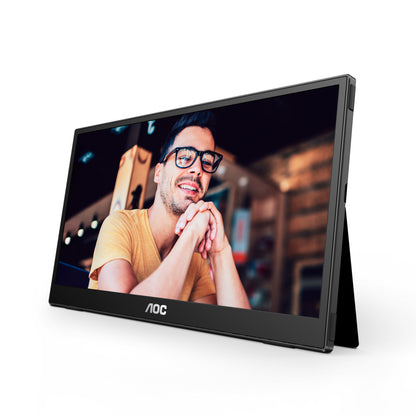 Monitor AOC 15.6" Portátil IPS 1920x1080 60Hz 1 xType-C para Potencia de Señal DP ALT 1 xType-C