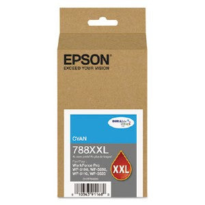 Tinta Epson 788XXL Capacidad Extra Alta WF-5190/WF-5690 Color Cian