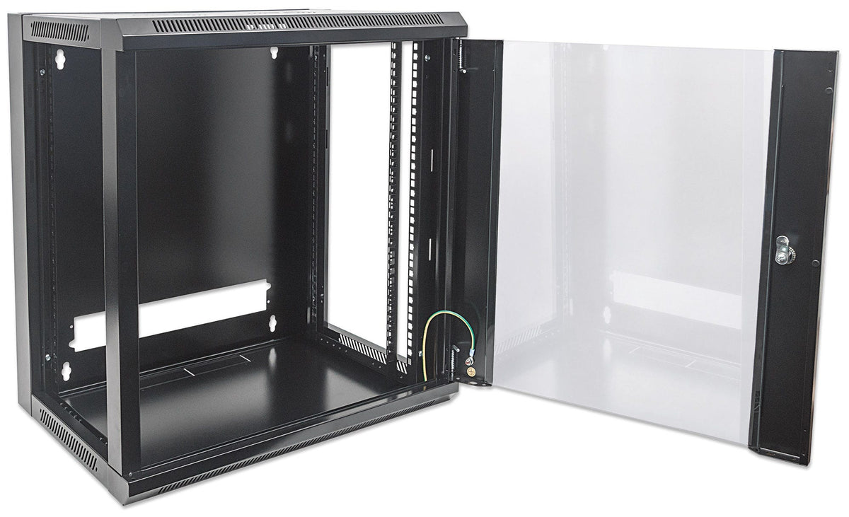 Intellinet 711883 armario rack 12U Bastidor de pared Negro
