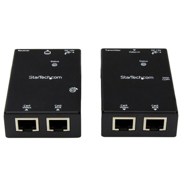 StarTech.com ST121SHD50 extensor de audio/video Transmisor y receptor AV Negro