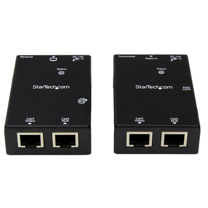 StarTech.com ST121SHD50 extensor de audio/video Transmisor y receptor AV Negro