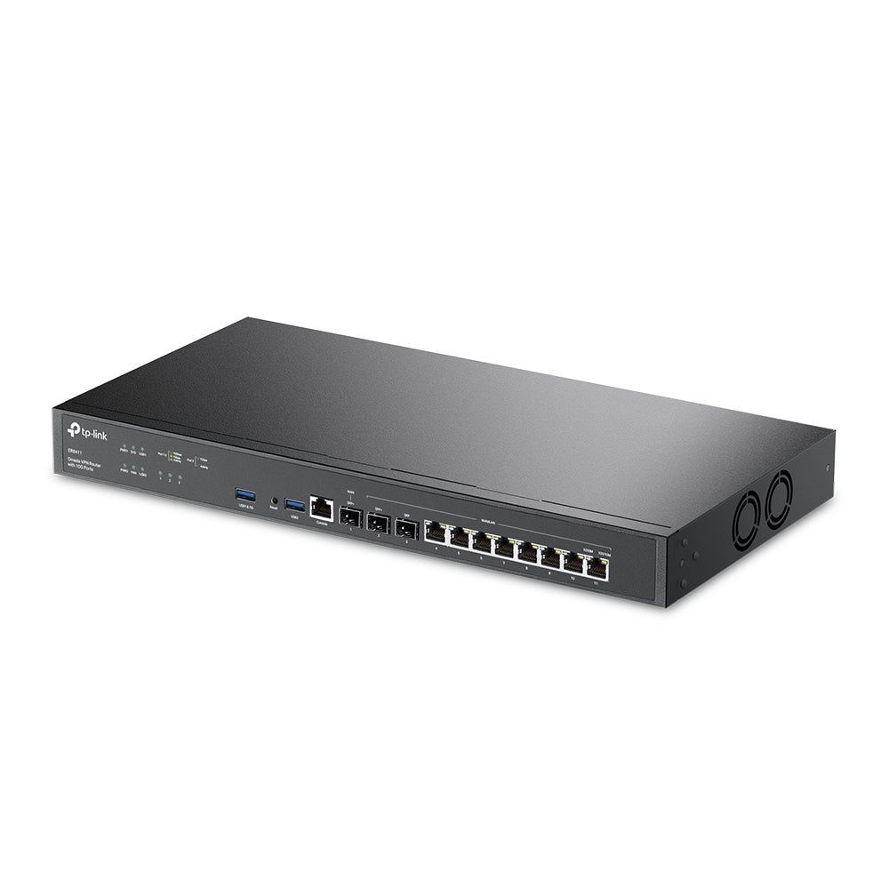 TP-Link Omada ER8411 enrutador Gigabit Ethernet Negro