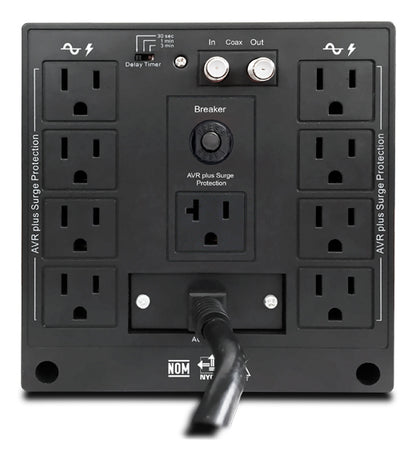 CDP R-AVR5008 regulador de voltaje 9 salidas AC 120 V Negro, Blanco
