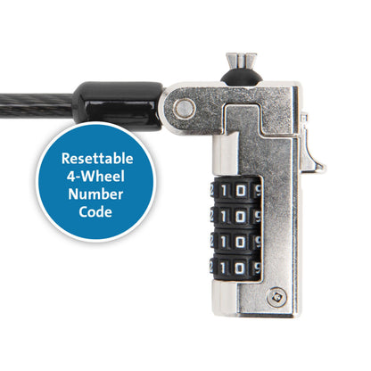 Kensington N17 Serialized Combination Lock for Wedge-Shaped Slots cable antirrobo