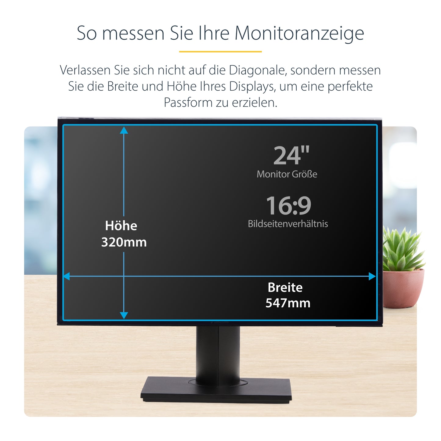 StarTech.com 2469A-PRIVACY-SCREEN filtro para monitor 61 cm (24") Filtro de privacidad para pantallas sin marco
